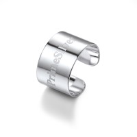 PrimeSilver Sterling Silver Stackable Knuckle Ring, 5MM/10MM/15MM Toe Finger Open Band Ring for Women Men Girls Minimalist Jewelry Personalized Custom Rings Xmas Decorations(Send Gift Box)