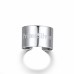 PrimeSilver Sterling Silver Stackable Knuckle Ring, 5MM/10MM/15MM Toe Finger Open Band Ring for Women Men Girls Minimalist Jewelry Personalized Custom Rings Xmas Decorations(Send Gift Box)