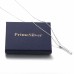 PrimeSilver Personalized Bar Necklace 925 Sterling Silver Custom Couple/Lover Name Engraving Bar Pendant Jewelry Birthday